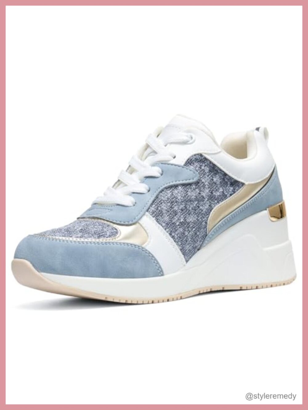 Cestfini Women's Wedge Sneakers Platform High Heel Tennis Shoes